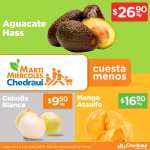 Chedraui: MartiMiércoles de Chedraui 2 y 3 Mayo: Cebolla Blanca $9.50 kg • Mango Ataulfo $16.90 kg • Aguacate Hass $26.90 kg