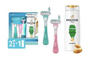 Walmart: Kit Rastrillo Gillette Venus sensitive 2 pzas + shampoo pantene Pro-V restauración 300 ml