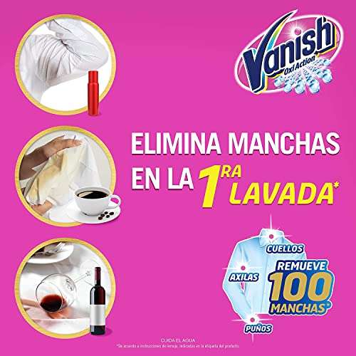 Amazon: Vanish Quitamanchas Desinfectante en Polvo color Rosa de 450 g