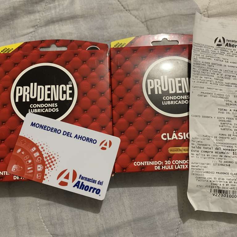 Farmacias del ahorro: 2x1 en condones (ejem: Prudence 20pz)