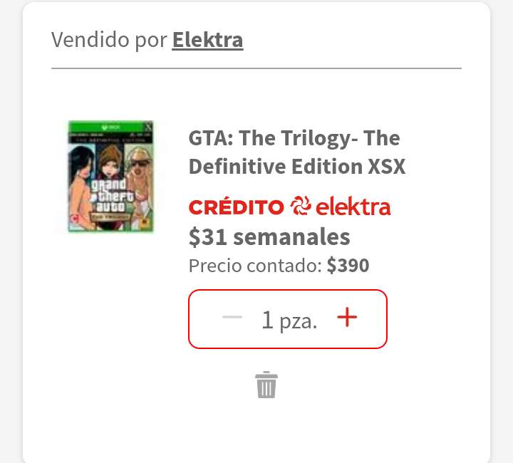 Grand Theft Auto The Definitive Edition a $390 en Elektra