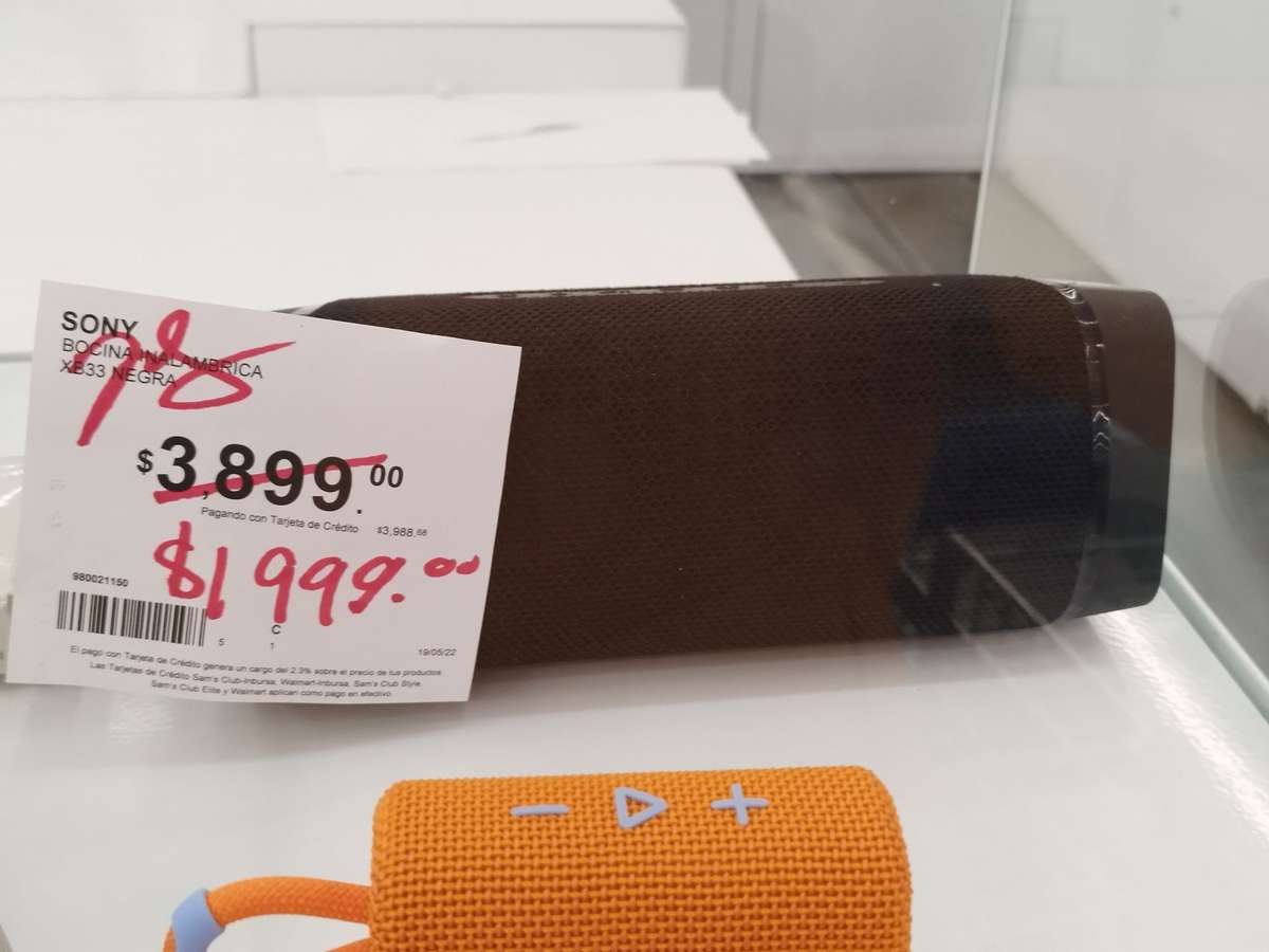 Bocina Sony XB33 en Sams club - promodescuentos.com