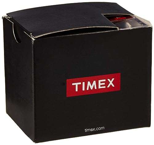 Amazon: Timex Expedition Scout - Reloj para hombre, 40 mm, esfera y caja negra con correa de piel