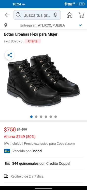 Coppel botas best sale de trabajo flexi