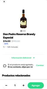 Rappi: Brandy Don Pedro