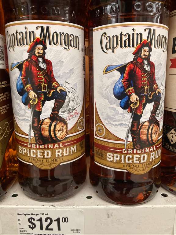 Chedraui: Ron Capitan Morgan Spiced Rum 700ml