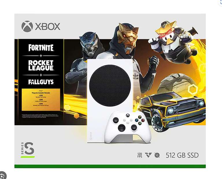 Linio — Xbox Series S + Fortnite + Fall Guys + Rocket League — Pagando con Paypal