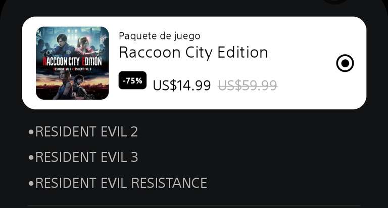 Resident Evil Raccon City Edition (Playstation)