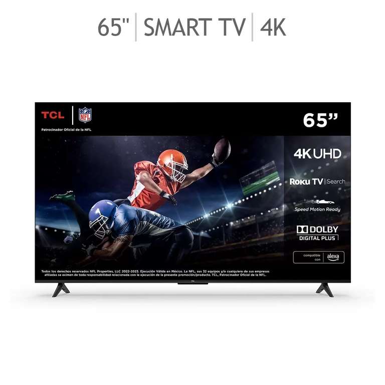 Costco: TCL Pantalla 65" 4K UHD Smart TV 65S453