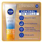 Amazon: NIVEA SUN Protector Solar Facial Control De Brillo 50 ml con Planea y Ahorra