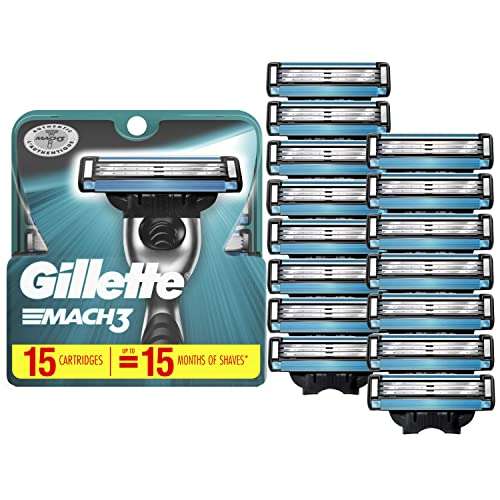 Amazon: 15 Repuestos Gillette Mach3 I Envío Gratis Con Prime