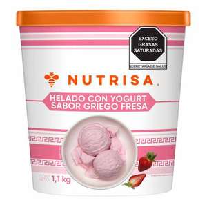 Sams: Helado de Yogurt Nutrisa Griego sabor Fresas 1.1 kg