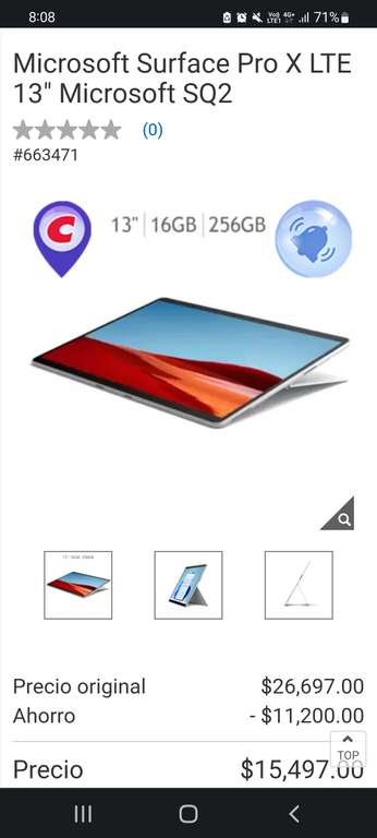 Costco: Microsoft Surface Pro X LTE 13" Microsoft SQ2