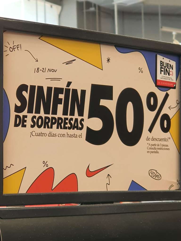 50 % descuento Nike Factory Store Aguascalientes