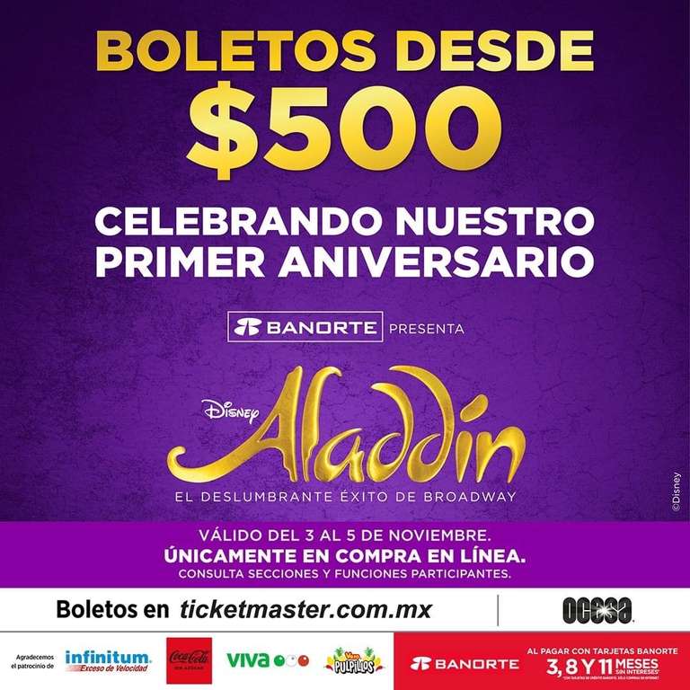 Aladdin mx desde $500 a 3MSI citibanamex Banorte