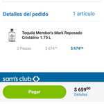 Sam's Club: 2x1 Tequila Member's Mark Reposado Cristalino 1.75 Litros