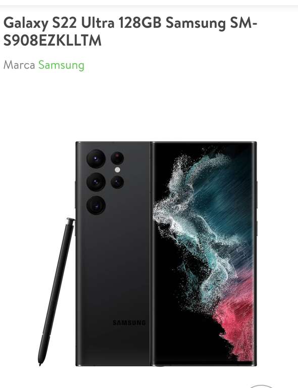 Bodega Aurrera: Samsung Galaxy S22 Ultra