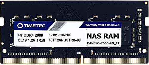 Amazon: Memoria RAM de 4 GB para NAS Synology D4NESO 2666 SODIMM sin búfer ECC