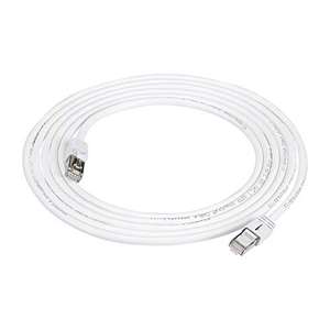 Amazon: Amazon Basics - Cable de Internet RJ45 Cat 7 de alta velocidad Gigabit Ethernet, 10 Gbps, 600 MHz, blanco, 10 pies
