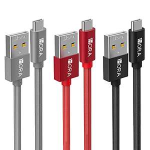 Amazon: Pack 3 cables USB Tipo C (1 Metro)