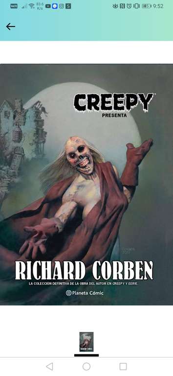 Amazon: Creepy presenta Richard Corben, pasta dura