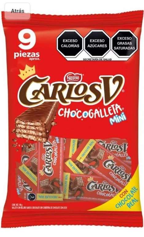 Amazon: Carlos V Chocolate con galleta