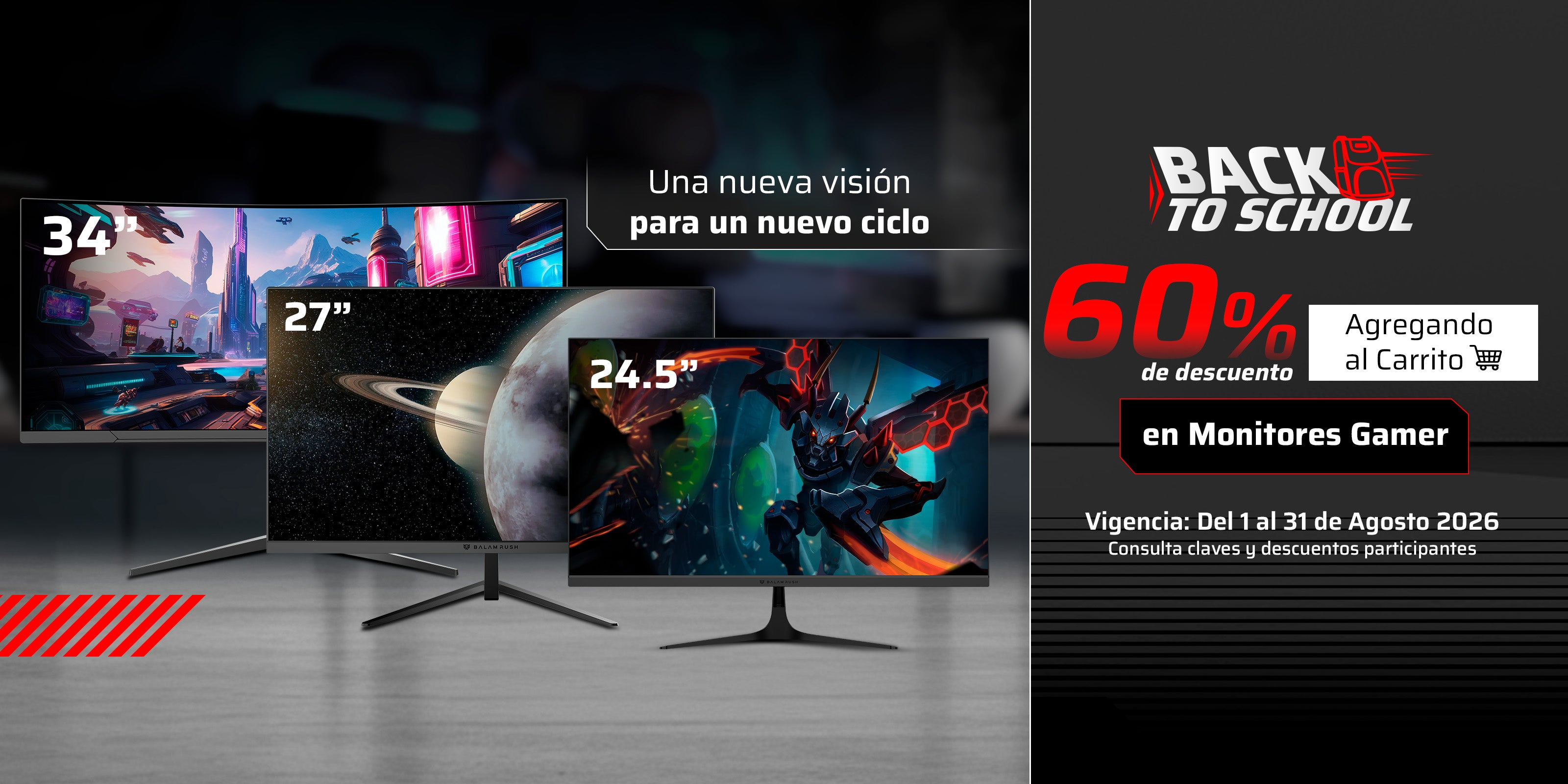 Productos balam Rush con 60% de descuento, compras +$1000 dan envios gratis