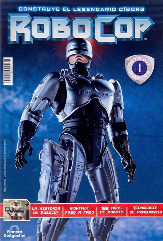 Casco de Robocop, nueva figura armable (Sanborns, puestos de periodicos, etc.)
