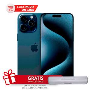 Office Depot: iPhone 15 PRO MAX 256gb + Bocina con bonificacion Santander