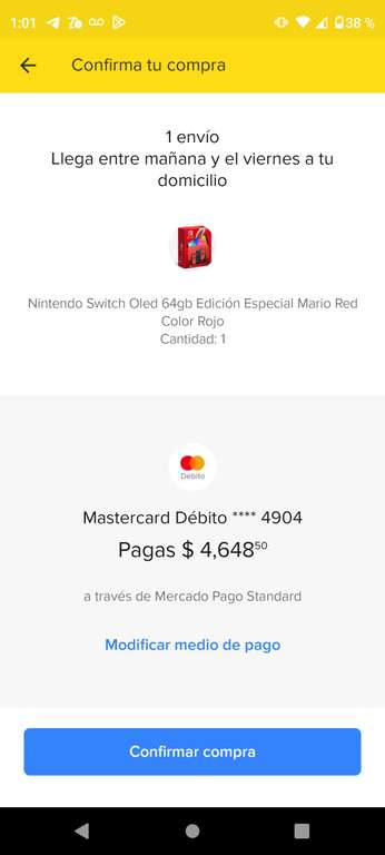 Promobyte Oficial on X: [Mercado Livre] Nintendo Switch OLED 64GB 🛒   🔥 R$ 1.999 parcelado para todos usuários 😱 R$  1.899 em 21x Cartão santander + cupons abaixo 🎟️ Cupom: ELETRO120 +