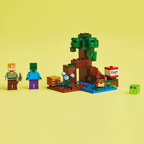Amazon: LEGO Set de Juguetes de construccion Minecraft 21240 La Aventura en el Pantano 65 Piezas | envío gratis con Prime
