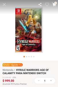 Linio: Hyrule Warriors Age of Calamity para Nintendo Switch