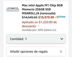 Amazon: Mac mini M1 8GB RAM 256GB SSD (renovado)