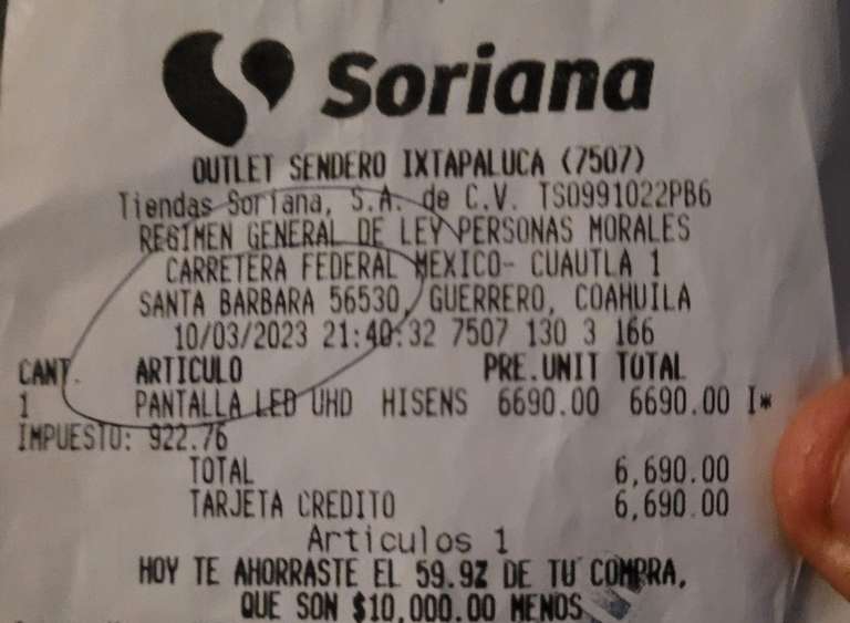 Soriana Ixtapaluca: Pantalla Hisense 55" 4k HDR10 y Dolby Vision + Android TV