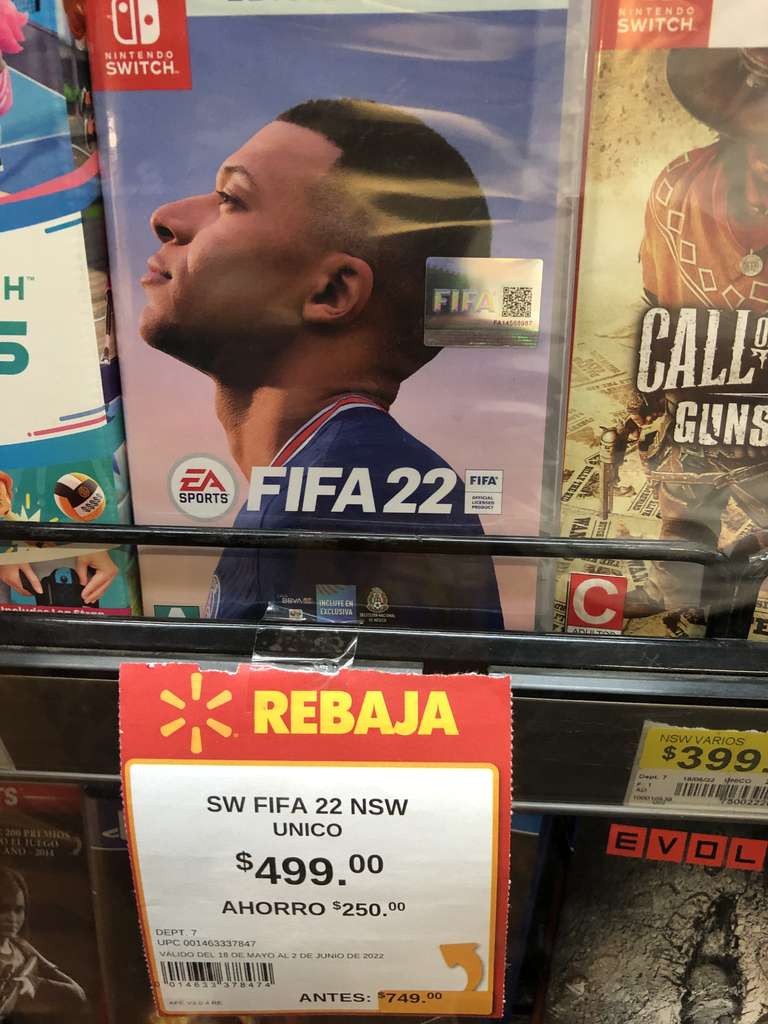 Walmart: FIFA 22 Nintendo switch