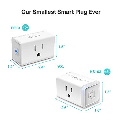 Amazon: ENCHUFE INTELIGENTE Kasa Smart Plug Mini 15A, paquete de 4 $458 leer, al momento de pagar | Oferta Prime