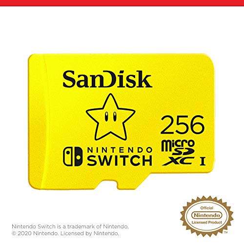 Amazon | SanDisk 256GB MicroSD Nintendo Switch