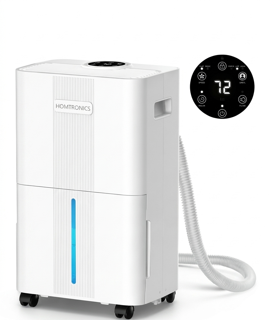 Mercado Libre: Deshumidificador Grande 150m2 Extracción 8 L/día,Homtronics Deshumidificador