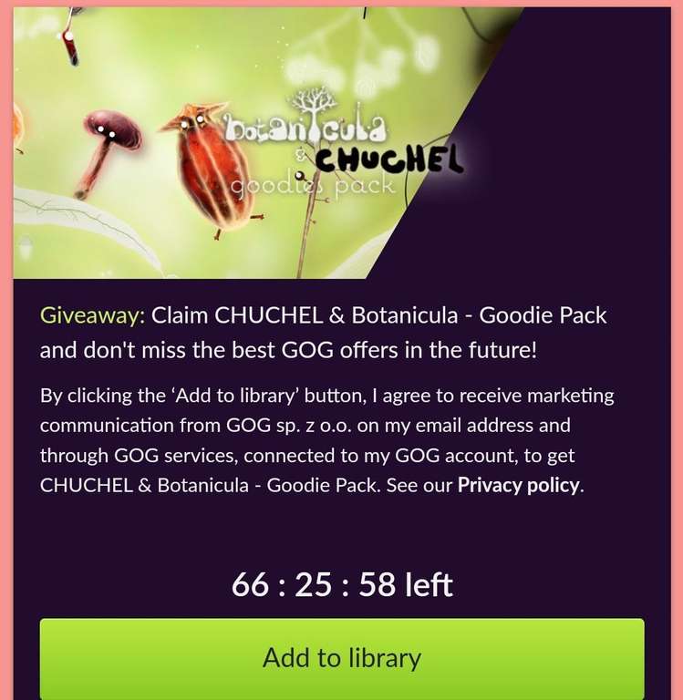 GOG: Botanicula & chuchel goodies pack gratis