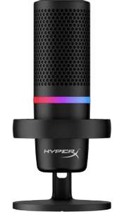 Amazon: HyperX Standalone DuoCast, Micrófono de Condensador USB con iluminacion RGB para PC, cardioide, omnidireccional, Filtro Pop