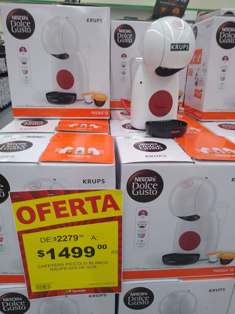 Soriana Sucursal Garza Sada, Monterrey: Cafetera Dolce Gusto -  promodescuentos.com