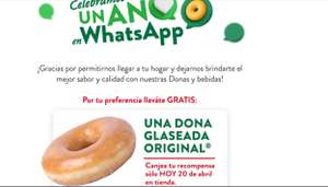 Krispy Kreme: Dona gratis al presentar correo en tiendas físicas