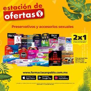 Farmacias San Pablo: 2x1 en preservativos y accesorios sexuales