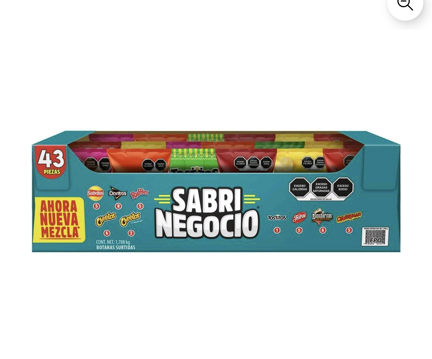 Sams Club: Surtido de botanas sabrinegocio