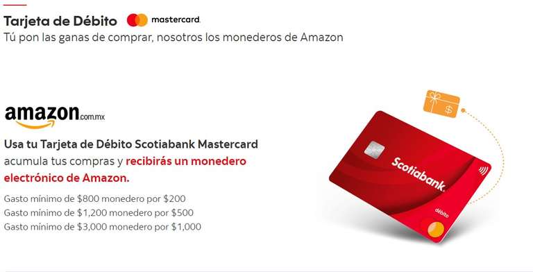 Buen Fin 2022 en Scotiabank [Débito]: Gasta $3000 y recibe tarjeta de $1000 para Amazon | ($1200 para $500 y $800 para $200)