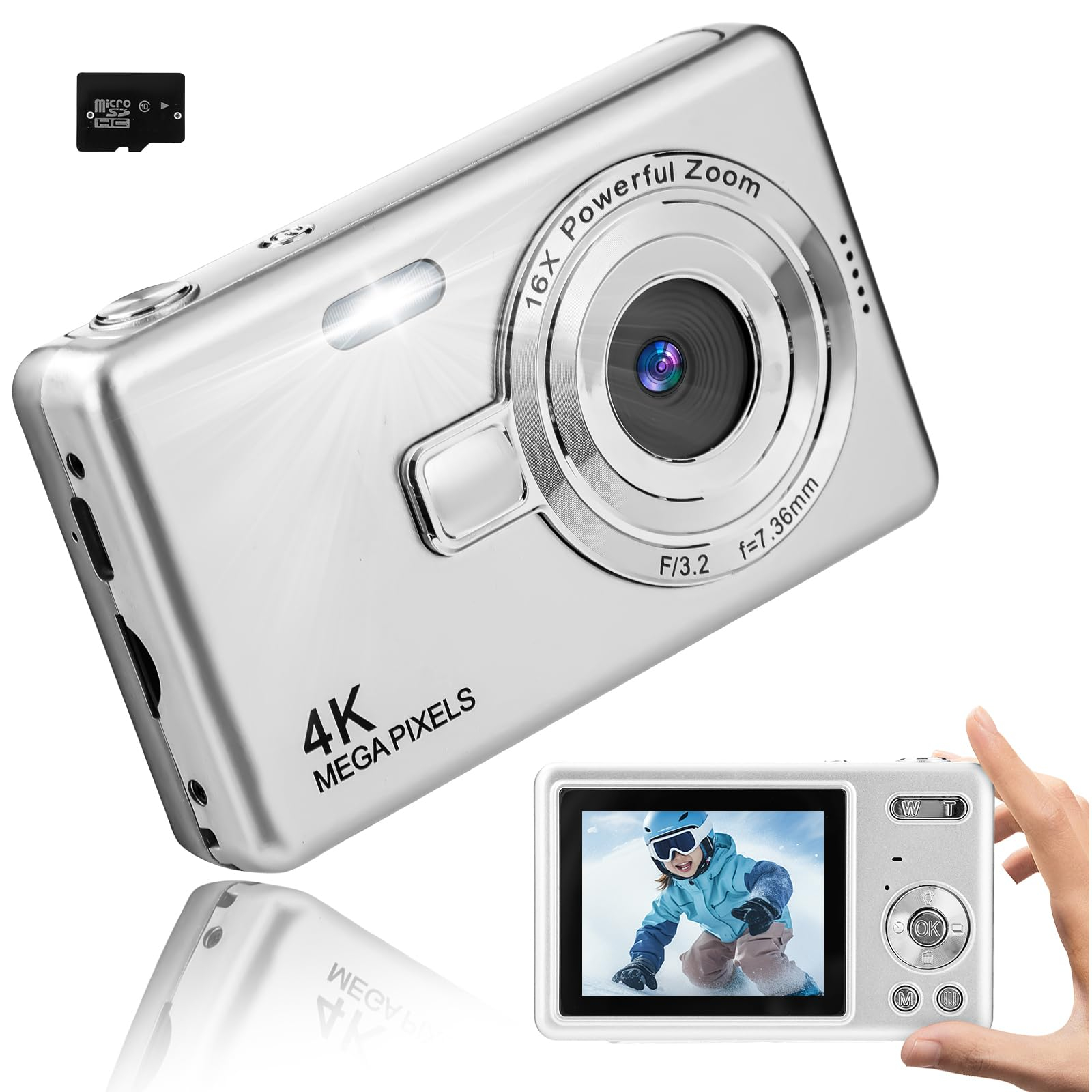 Amazon: Cámara Digital HD 1080P Vlogging, Camara Fotografica con Tarjeta 32GB