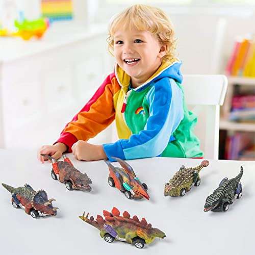 Amazon: Paquete de 6 Juguetes de Dinosaurio de Juguete para niños de 3-5 años de Edad