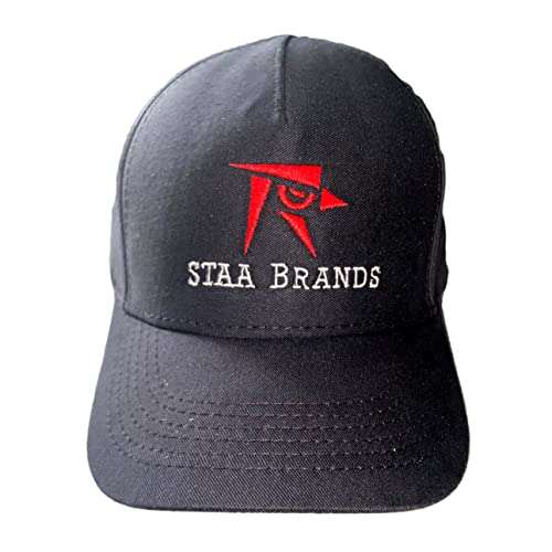 Amazon: STAA Brands Type.Zero Gorra de béisbol negra, Negro -, Talla única