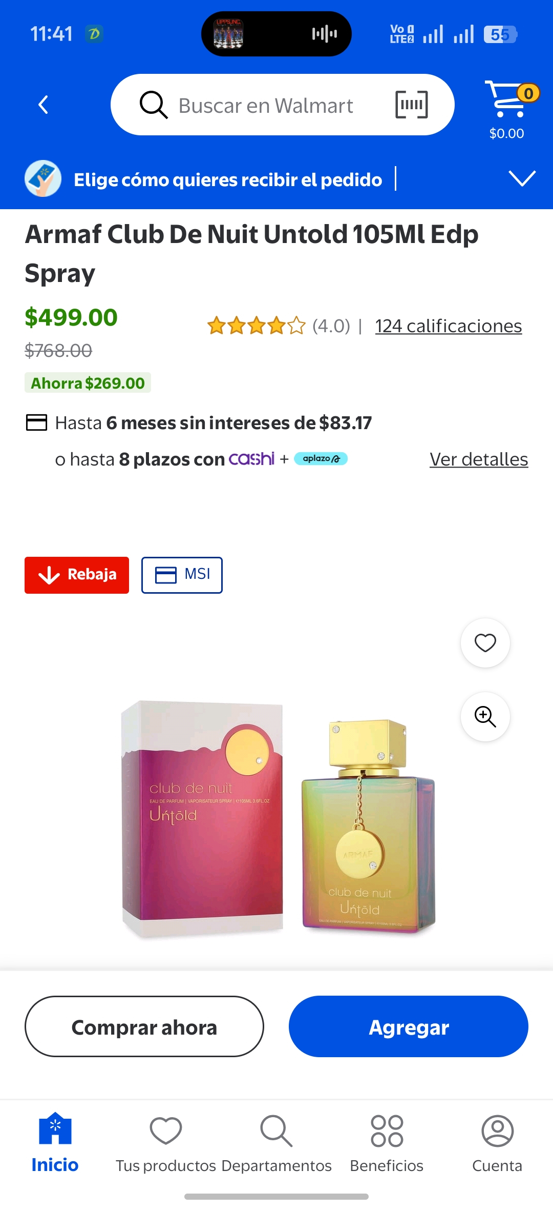 Walmart - Armaf Club De Nuit Untold 105Ml Edp