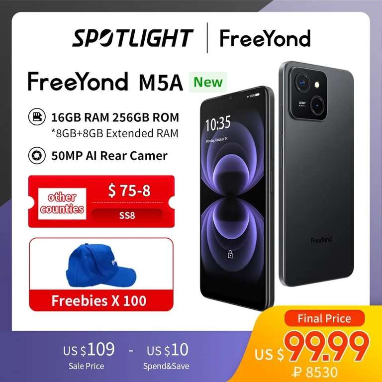 AliExpress: Smartphone FreeYond M5A